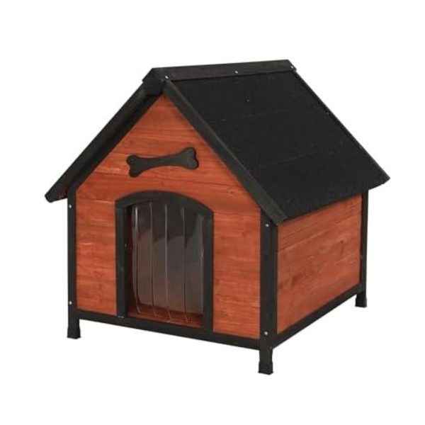 Solid Wood Outdoor Dog House for Medium and Small Dogs, Sturdy, Comfortable, DIY-Friendly